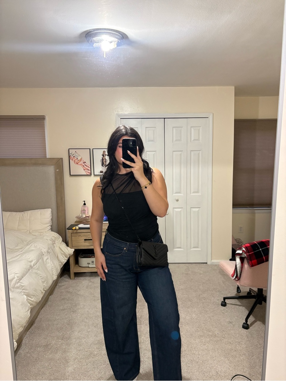 Women's Dark Blue barrel jeans